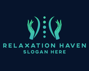 Massage - Spine Massage Therapy logo design