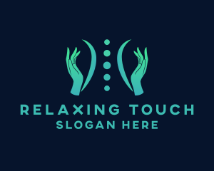 Massage - Spine Massage Therapy logo design