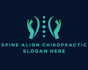 Chiropractor - Spine Massage Therapy logo design