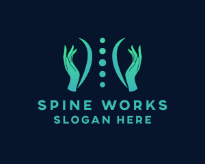 Spine Massage Therapy logo design