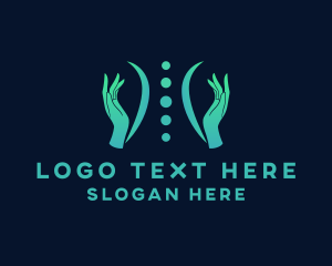 Back - Spine Massage Therapy logo design