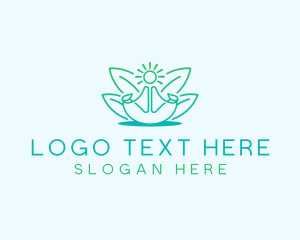 Spiritual - Wellness Yoga Meditation logo design