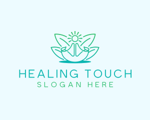 Wellness Yoga Meditation logo design