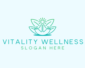 Wellness Yoga Meditation logo design