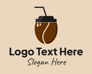 Coffee Bean - Organic Coffee Drink logo design
