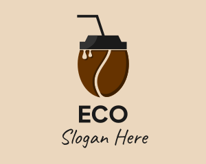 Brewed Coffee - Organic Coffee Drink logo design