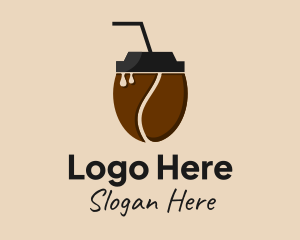 Latte - Organic Coffee Drink logo design
