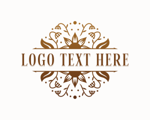 Feminine Flower Boutique Logo