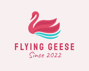 Geese - Swan Veterinary Wildlife logo design