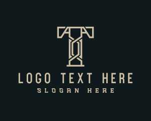Concrete - Engineering Letter T logo design