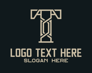 Economic - Engineering Letter T logo design