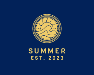 Surf Wave Summer logo design