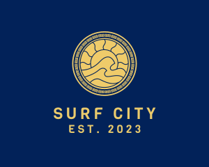 Surf Wave Summer logo design