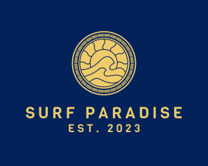 Surf Wave Summer logo design