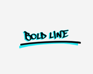 Underline - Underline Graffiti Wordmark logo design