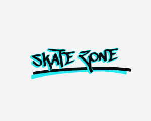 Underline Graffiti Wordmark logo design