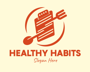 Meal Plan Clipboard logo design