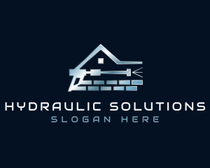 Hydraulic - Pressure Wash Hydraulic Cleaning logo design