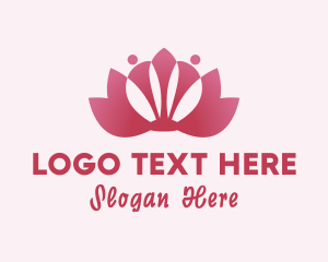 Flower - Lotus Flower Wellness Yoga logo design