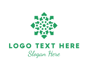 Fashion Designer - Garden Floral Pattern logo design