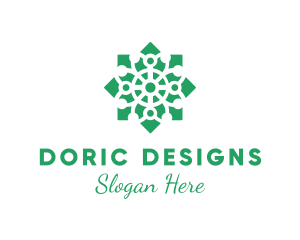 Garden Floral Pattern  logo design