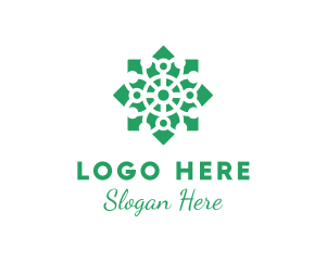 Pattern - Garden Floral Pattern logo design