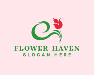 Tulip Flower Shop logo design