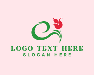 Tulip Flower Shop Logo