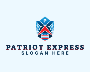 Patriot Star Shield logo design