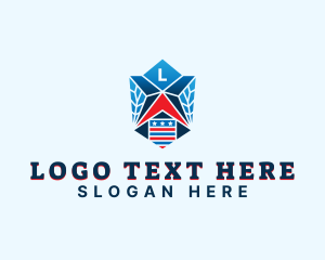 Convention Center - Patriot Star Shield logo design