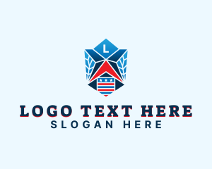 Concert Hall - Patriot Star Shield logo design