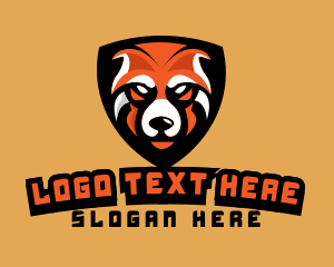 Strength - Orange Bear Mascot logo design