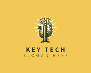 Saguaro Cactus Blossom Logo