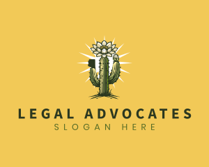 Saguaro Cactus Blossom Logo