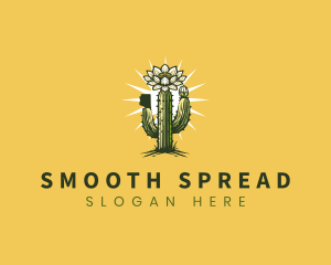 Saguaro Cactus Blossom Logo