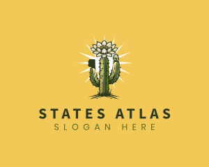 Saguaro Cactus Blossom logo design