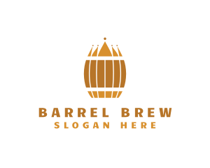 Keg - Beer Barrel Crown logo design