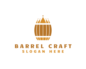 Barrel - Beer Barrel Crown logo design