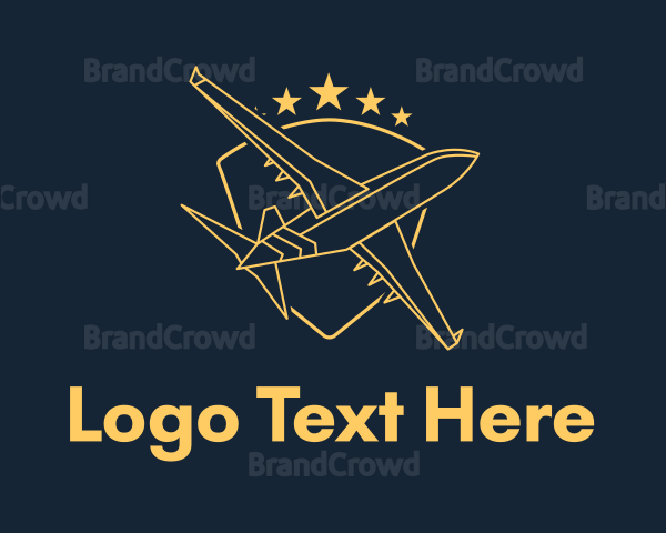 Golden Shield Plane Logo