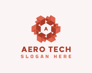 Digital Tech Geometric logo design