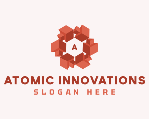 Digital Tech Geometric logo design