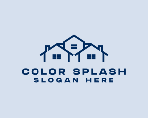 Blue House Real Estate logo design