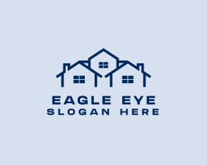 Blue House Real Estate logo design