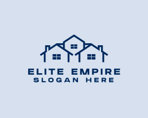 Blue House Real Estate logo design