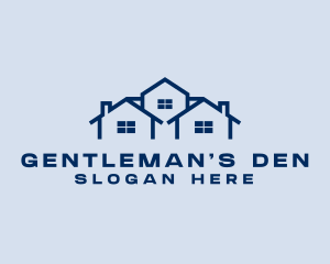 Blue House Real Estate logo design