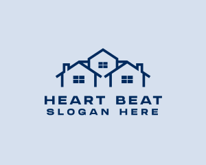 Blue House Real Estate logo design