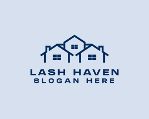 Blue House Real Estate logo design