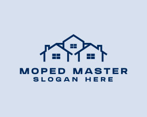 Blue House Real Estate logo design