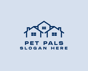 Blue House Real Estate logo design