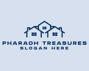 Blue House Real Estate logo design